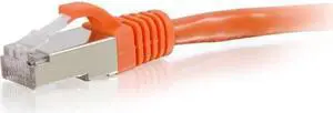 C2G 00883 Cat6 Cable - Snagless Shielded Ethernet Network Patch Cable, Orange (8 Feet, 2.43 Meters)