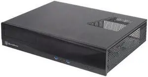 Silverstone Technology ML03B Slim HTPC - Desktop Case with Two USB 3.0 Ports Accept Standard ATX Power Supply - Black