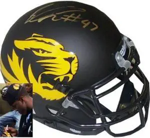 Athlon CTBL-014408 Kony Ealy Signed Missouri Tigers Authentic Schutt Alternate Mini Helmet