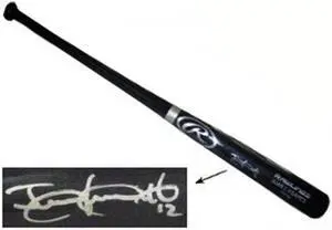 Juan Lagares signed Rawlings Black Big Stick Name Engraved Bat #12 (New York Mets)