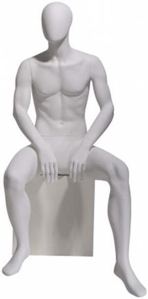 Econoco GEN-5H-OV Male Mannequin - Oval Head, Seated