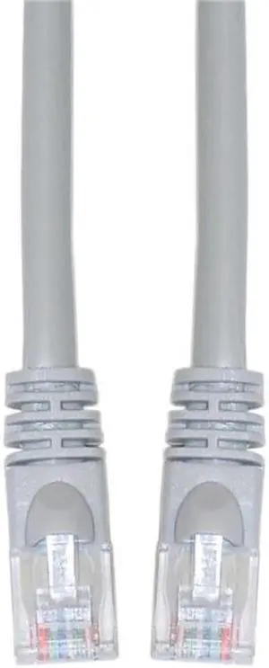 CAT5E, UTP, Crossover, with Molded Boot, 350MHz, Gray, 5 ft