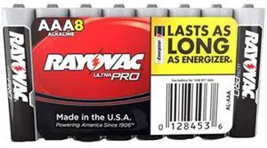 Ray-O-Vac ALAAA8J Ultra Pro Alkaline Batteries - AAA, 8 per Pack