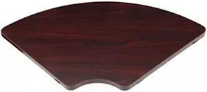 Boss N6CT-M Corner Table, 36" x 19.5" x 1", Wood - Mahogany