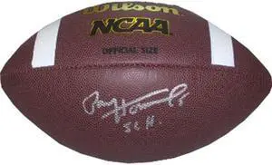 Paul Hornung signed signed NCAA Wilson Replica Composite Football 56 H (Heisman-Notre Dame Fighting Irish)