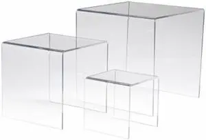 Econoco FF - DR4510 Set of 3 Acrylic Display Risers