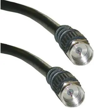 Cable Wholesale F-Pin/RG59 Coaxial Cable 3 ft - Black