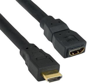 HDMI Extension Cable, High Speed with Ethernet, HDMI Male to HDMI Female, 24AWG, 6 foot