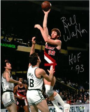 Bill Walton signed Portland Trail Blazers 16X20 Photo HOF 93