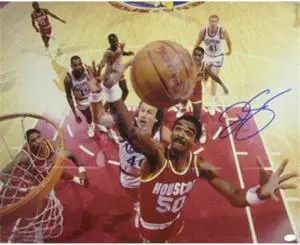Ralph Sampson signed Houston Rockets 16x20 Photo vs Clippers