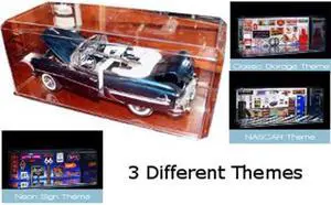 Diecast unsigned 1:24 Display Case with Clear Base- Case of 3