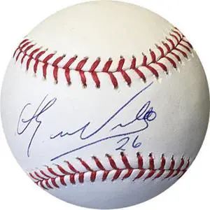 Eduardo Nunez signed Rawlings Official Major League Baseball #26 (blue sig) (San Francisco Giants)