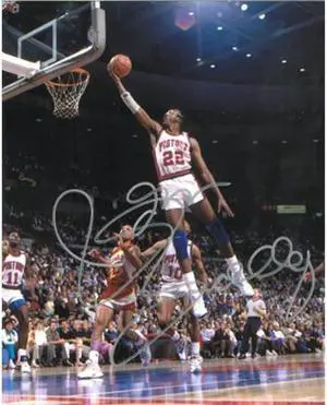 Athlon CTBL-014535 John Salley Signed Detroit Pistons Photo - 8 x 10