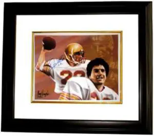 Doug Flutie signed Boston College 11X14 Photo Dual Sig Heisman Custom Framed