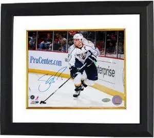 Athlon CTBL-BW17052 Shea Weber Signed Nashville Predators Photo Custom Framed - Horizontal Jersey - Steiner Hologram - White - 8 x 10