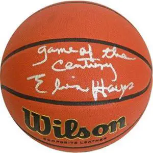 Elvin Hayes signed Wilson NCAA Indoor/Outdoor Basketball Game of the Century