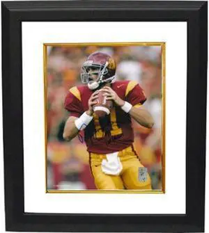 Matt Leinart signed USC Trojans 8x10 Photo 04 Heisman Custom Framed- Leinart Hologram