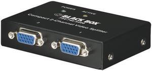 COMPACT VGA VIDEO SPLITTER - 2-CHANNEL, GSA, TAA, 45 DAY STANDARD RETURN POLICY