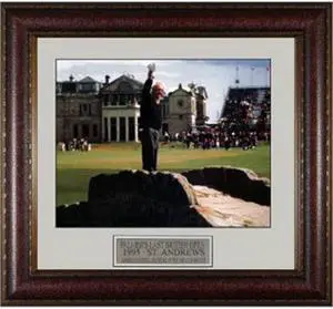 Athlon CTBL-009122 Arnold Palmer Unsigned 1995 Last British Open Photo Leather Framed - 11 x 14