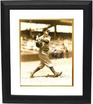 Goody Rosen signed Brooklyn Dodgers Vintage Sepia tone 8x10 Photo Custom Framed