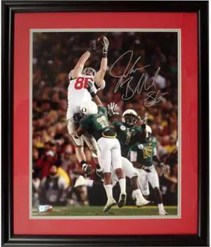 Jake Ballard signed Ohio State Buckeyes 16x20 Photo Custom Framed 2010 Rose Bowl vs Oregon
