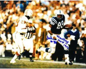 John Mackey signed Baltimore Colts 8x10 Photo HOF 1992 #88 (vs Patriots)