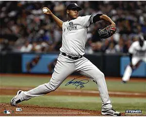 Ivan Nova signed New York Yankees 16x20 Photo (horizontal pitching)- MLB Hologram