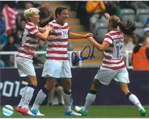 Abby Wambach signed 16X20 Photo Celebration vs New Zealand 2012 London Olympics (Women’s Soccer Team USA)