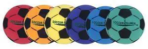 Champion Sports FSBSET Ultra Foam Soccer Ball Set - 8" Diameter - Assorted Colors - 6/Set