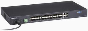 GIGABIT ETHERNET (1000-MBPS) MANAGED SWITCH - (20) SFP, (4) 100/1000-MBPS DUAL-M
