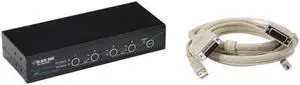 Black Box ServSwitch DT DVI 4-Port with Transparent USB 2.0 Kit