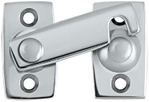 Deltana SB3178U26 0.87 in. Shutter Bar - Door Latch, Bright Chrome - Solid Brass