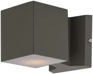 Maxim 86107ABZ 4 x 4 in. Lightray LED 2-Light Wall Sconce, Architectural Bronze