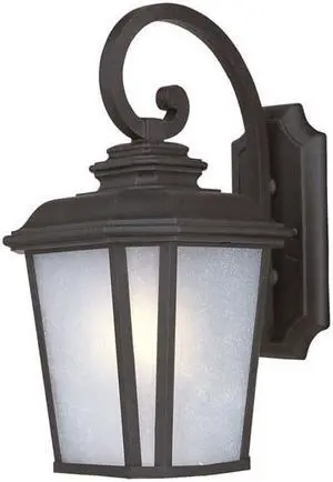 Maxim 3344WFBO 16.75 x 9 in. Radcliffe One Light Medium Outdoor Wall, Black Oxide