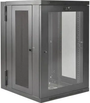 Tripp Lite SRW18USDPG 18U Wall Mount Rack Enclosure Cabinet Hinged Deep Acryllic Window