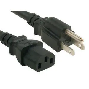 Cable Leader PW115-1210 10 ft. 16 AWG Universal Power Cord IEC320 C13 to NEMA 5-15P Cable Leader PW115-1210 10 ft. 16 AWG Universal Power Cord IEC320 C13 to NEMA 5-15P