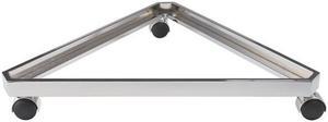 Econoco GW-3TB Triangle Base for Grid - Chrome
