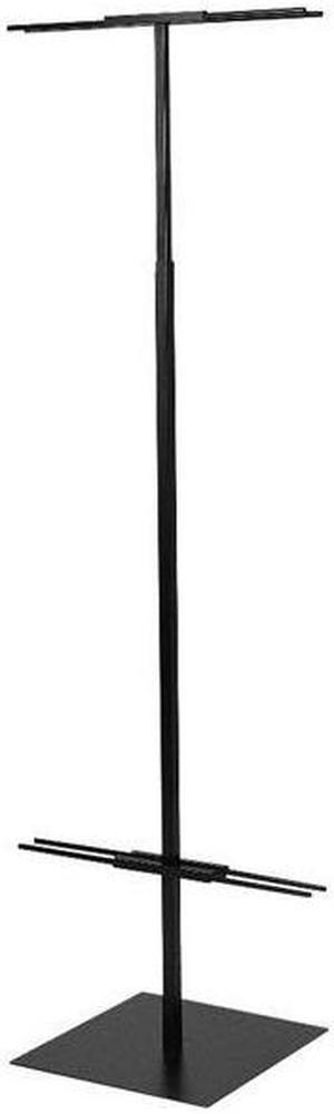Econoco DBD96-B Adjustable Floor Standing Banner Displayer, Black - Matte