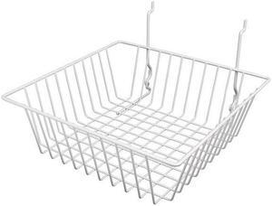 Econoco BSK13-W 12 x 12 x 4 in. Small Basket, White