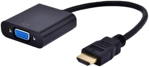 Axiom 0B47069-AX Hdmi Male To Vga Female Adapter With Audio For Lenovo - 0B47069 Axiom 0B47069-AX Hdmi Male To Vga Female Adapter With Audio For Lenovo - 0B47069