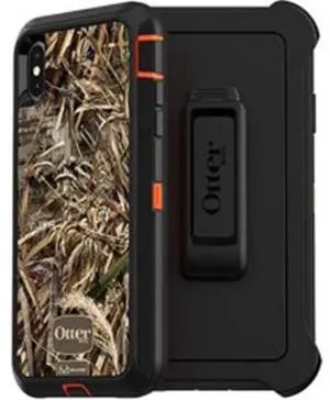 OtterBox 77-59976 Defender Case for iPhone XS Max, Realtree Max 5 HD Blaze Orange & Black