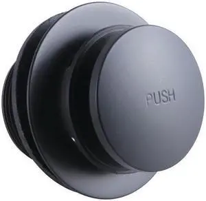 Kingston Brass DTT200MB Made To Match Tip-Toe Bathtub Drain, Matte Black