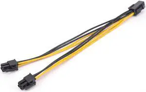 4Pin CPU Power supply Extension Cord Cable 18 AWG Y Splitter ATX 12V P4 Power Port Female 1 to 2 Female Connector Cable 20cm