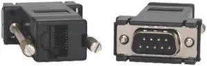 Opengear DB9F to RJ45 Straight Serial Adapter - 1 x DB-9 Serial - 1 x RJ-45 Male Network