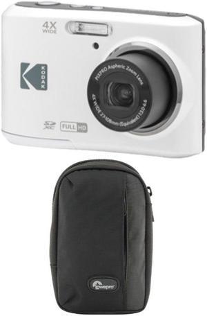 Kodak PIXPRO FZ45 Friendly Zoom Digital Camera (White) with Camera Case