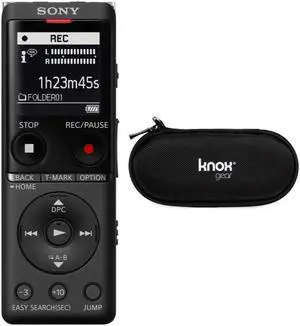 Sony Slim Design Digital Voice Recorder with Knox Gear Case Bundle