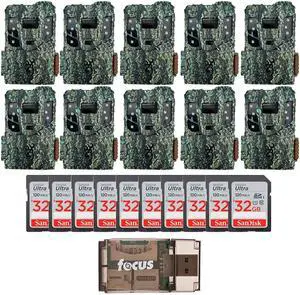 Browning 10PK Pro Scout Max Extreme HD Trail Camera w/32GB M/Card & Reader