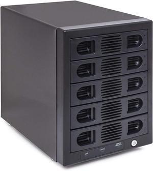 10000GB 5 Bay Tool Less Tray Hot Swappable 2.5" 3.5" SATA III RAID HDD External USB 3.0 Enclosure Windows MacOS SY-ENC50118