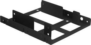 SSD Hard Drive Mounting Kit Internal Convert Any 2 x 2.5 Solid State Drive / HDD Into a 3.5 Inch Drive Bay. Mounting Screws Included Quick and Easy Installation [HDM-225-BK]