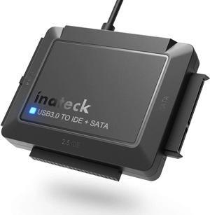 USB 3.0 to IDE/SATA External Hard Drive Reader Applicable to 2.5/3.5 HDD/SSD with 12V/2A Power Supply SA03001